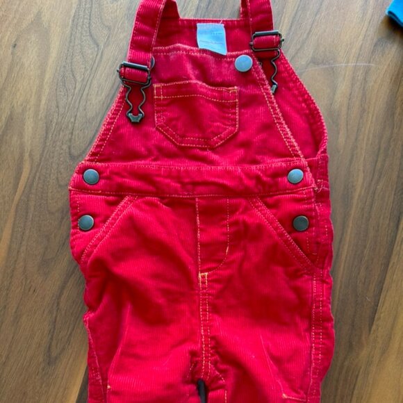 Red Hanna Andersson Overalls - Picture 1 of 3
